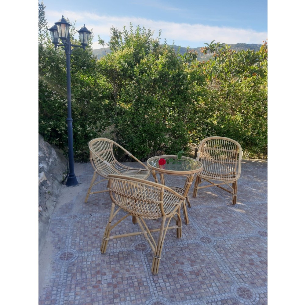 SILLON BARQUETA-SILLON RATTAN NATURAL